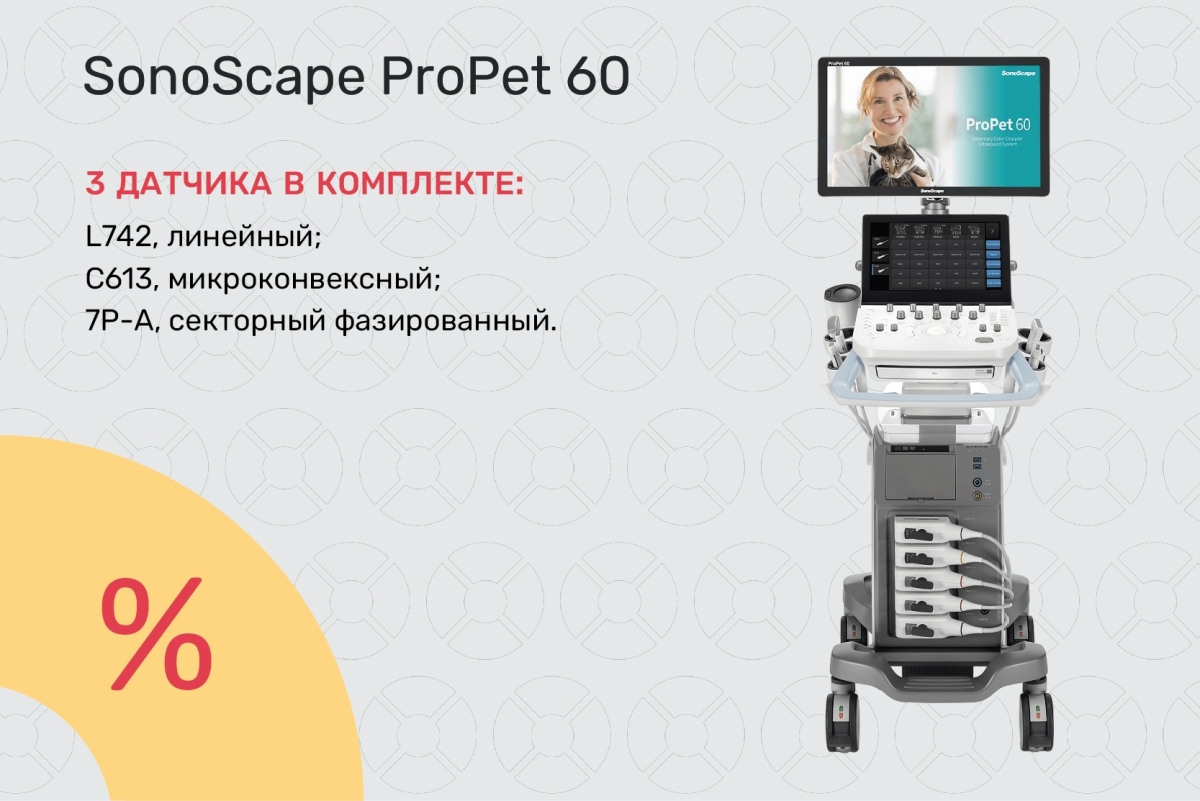 УЗИ-аппарат SonoScape ProPet 60 по специальной цене 2 199 999 ₽!