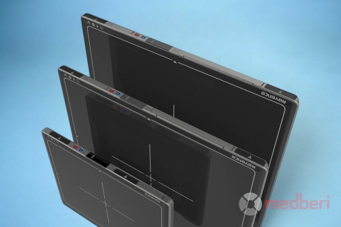 Мобильный цифровой рентген Econet MDR 1.2 (излучатель meX+40, детектор Rayence SCC1717, Т-образный штатив)